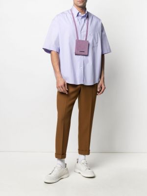 Camisa con bordado Ami Paris violeta