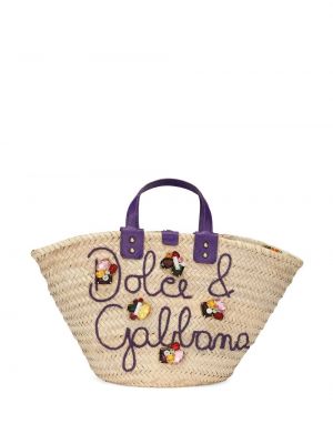 Siuvinėta shopper rankinė Dolce & Gabbana