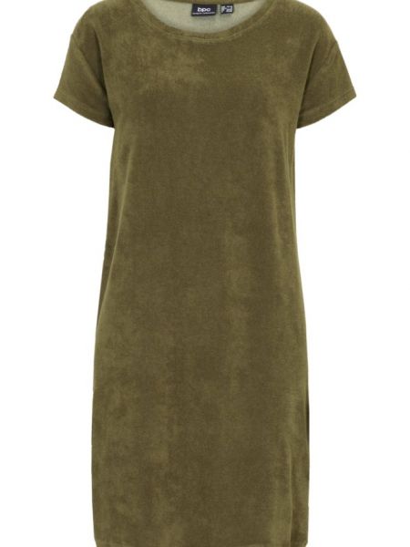 Платье-футболка Bpc Bonprix Collection зеленое