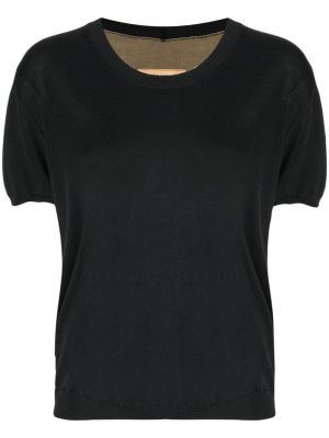 Top con scollo tondo Uma Wang nero