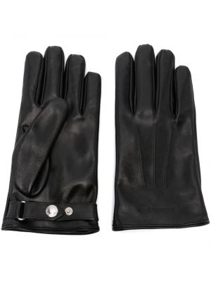 Usnjene rokavice Alexander Mcqueen črna