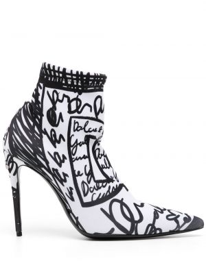 Členkové topánky s potlačou Dolce & Gabbana