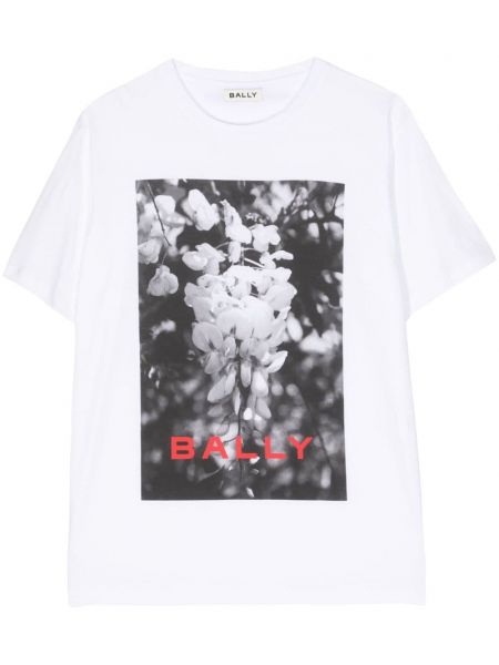 T-shirt en coton à imprimé Bally