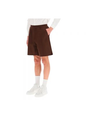 Pantalones cortos de algodón Valentino Marrón