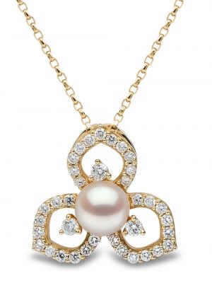 Obesek z perlami s cvetličnim vzorcem Yoko London