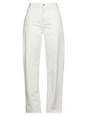 Pantaloni di cotone Carhartt bianco