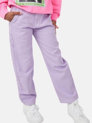 Хлопковые джинсы клеш Cotton On фиолетовые