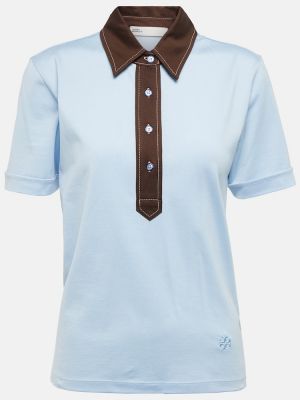 Medvilninis polo marškinėliai Tory Sport mėlyna