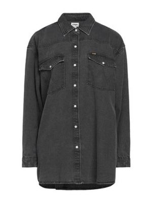 Camicia jeans di cotone Wrangler grigio