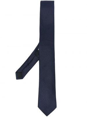 Jacquard seiden krawatte Karl Lagerfeld blau