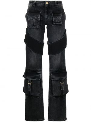 Lav midje cargo jeans Blumarine svart