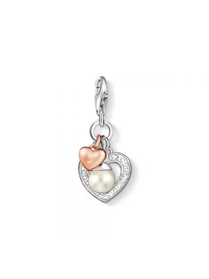 Herzmuster brosche mit perlen aus roségold Thomas Sabo