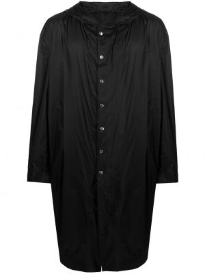 Mantel mit kapuze Rick Owens schwarz