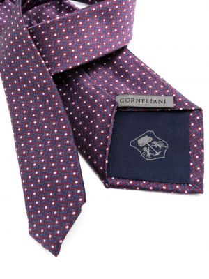 Jacquard seiden krawatte Corneliani rot