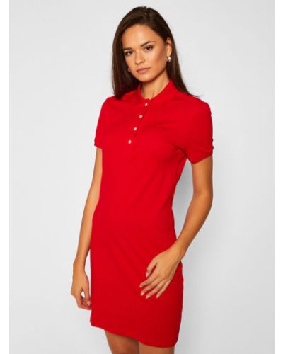 Lacoste Hétköznapi ruha EF5473 Piros Slim Fit