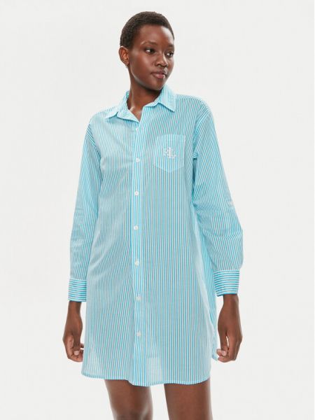 Naktiniai marškiniai Lauren Ralph Lauren mėlyna