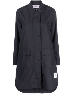 Kabát s knoflíky Thom Browne modrý