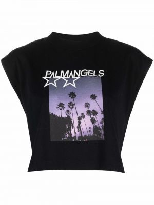 Camiseta de estrellas Palm Angels negro