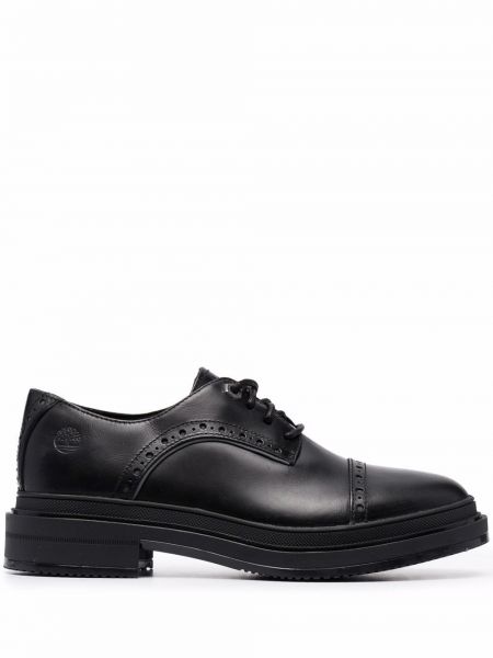 Zapatos oxford con tacón chunky Timberland negro