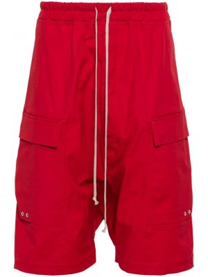 Pantaloni scurți cargo Rick Owens roșu