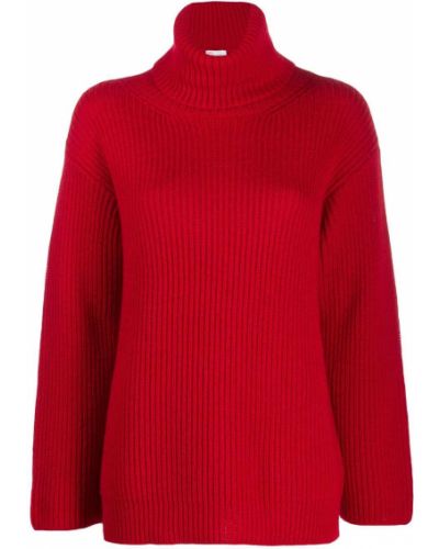 Jersey cuello alto de punto con cuello alto de tela jersey Red Valentino rojo