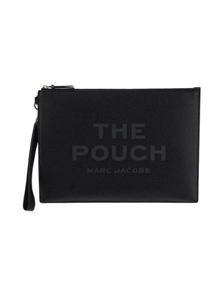 Leder clutch Marc Jacobs schwarz