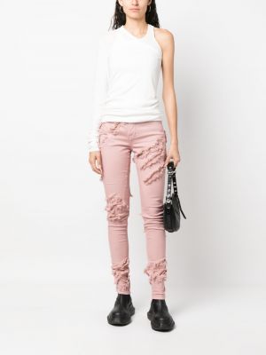 Zerrissene skinny jeans Rick Owens Drkshdw pink