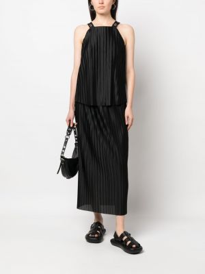 Plisované sukně Armani Exchange černé