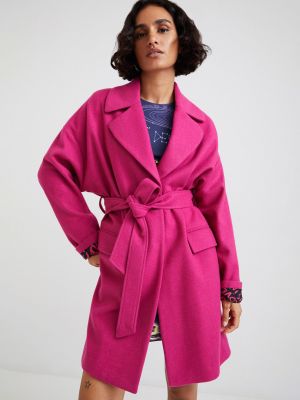 Zimný kabát Desigual ružová
