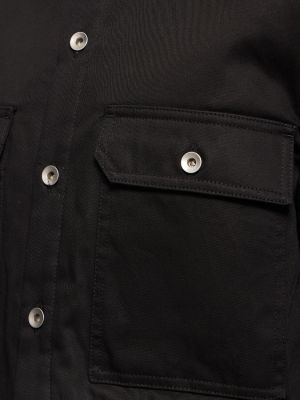 Bavlněná bunda Rick Owens černá