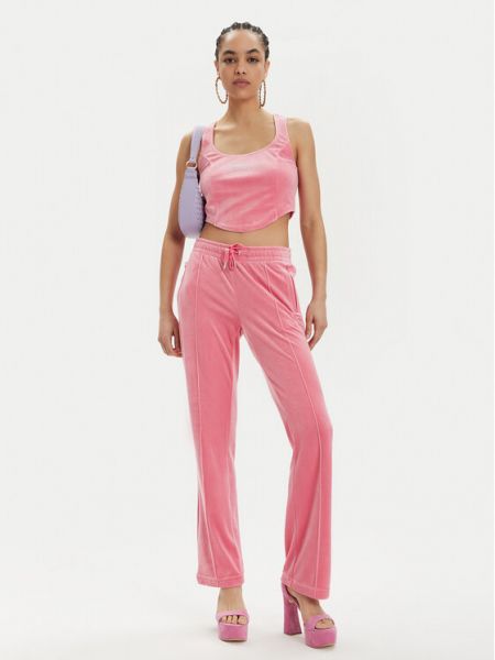 Sportovní kalhoty Juicy Couture růžové