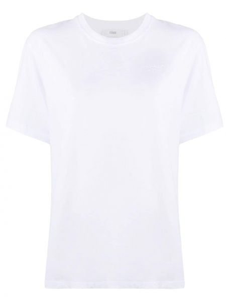 Camiseta de cuello redondo Closed blanco