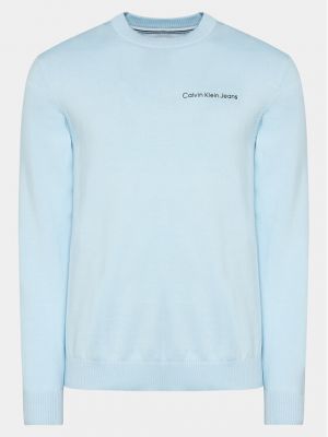 Džemper Calvin Klein Jeans plava