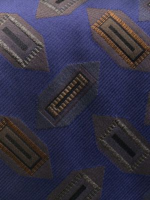 Hedvábná kravata s potiskem s abstraktním vzorem Versace Pre-owned