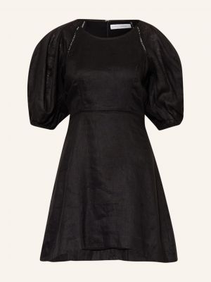 Lněné šaty Faithfull The Brand černé