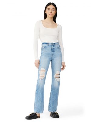 Прямые джинсы с потертостями Dl1961