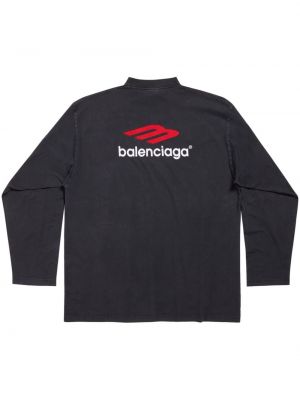 Siuvinėtas sportiniai marškinėliai Balenciaga