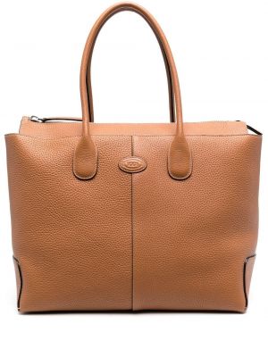 Læder shopping bag Tod's brun