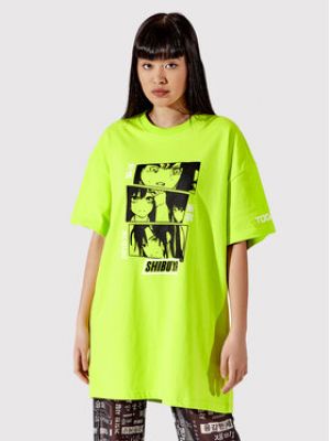 Oversized tričko Togoshi zelené