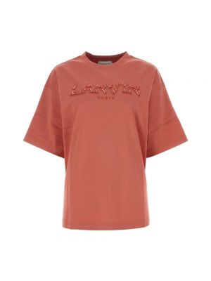 Koszulka oversize Lanvin różowa