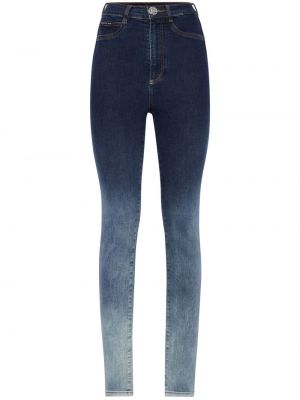 Skinny fit džinsai Philipp Plein mėlyna