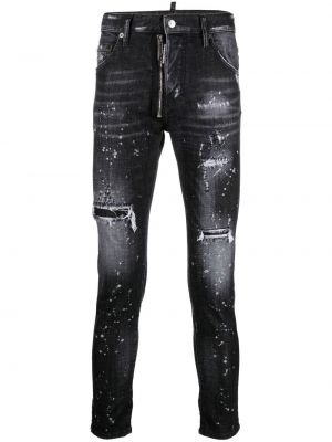 Stretch jeans Dsquared2 svart