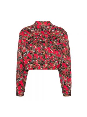 Jeansjacke mit print Vivienne Westwood rot