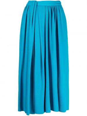 Falda midi Balenciaga azul