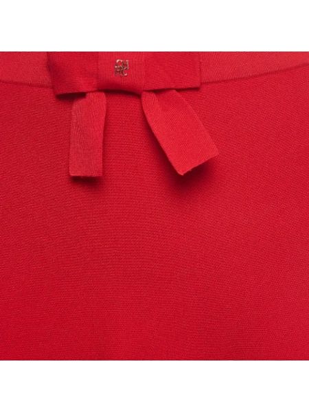 Falda de malla Carolina Herrera Pre-owned rojo