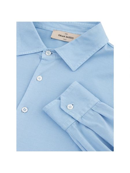 Camisa manga larga Gran Sasso azul