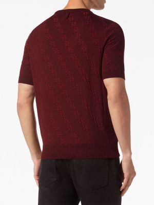 Jedwabny sweter wełniany Billionaire czerwony