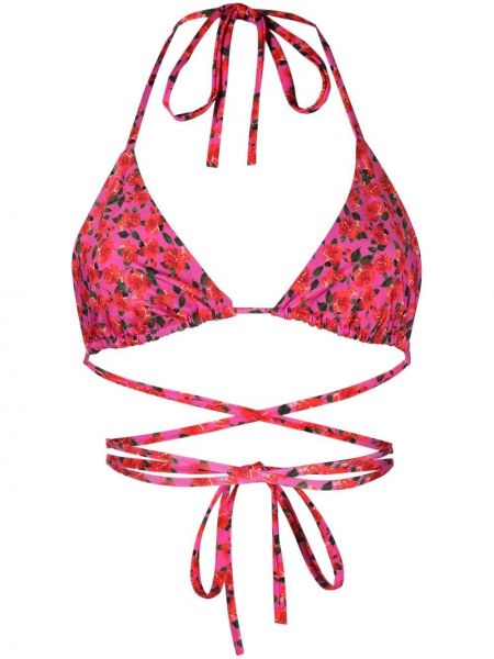 Blommig bikini Magda Butrym rosa