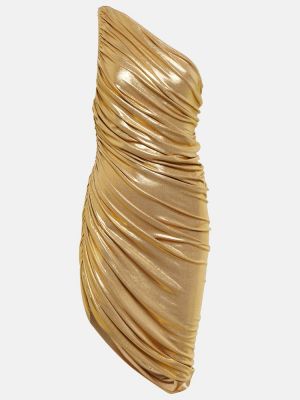 Obleka Norma Kamali zlata