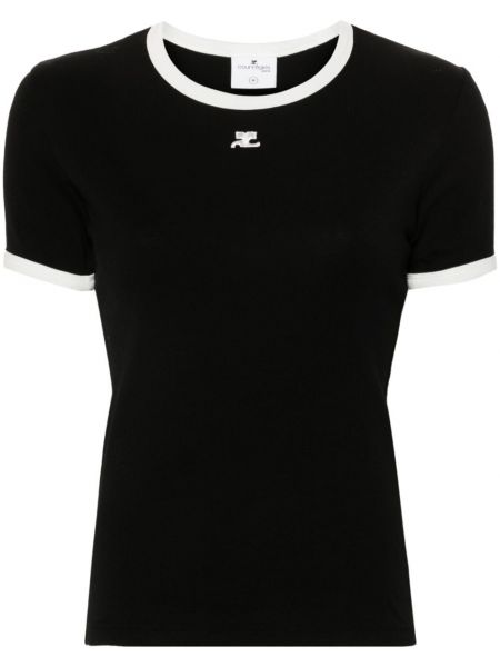 T-shirt Courrèges noir